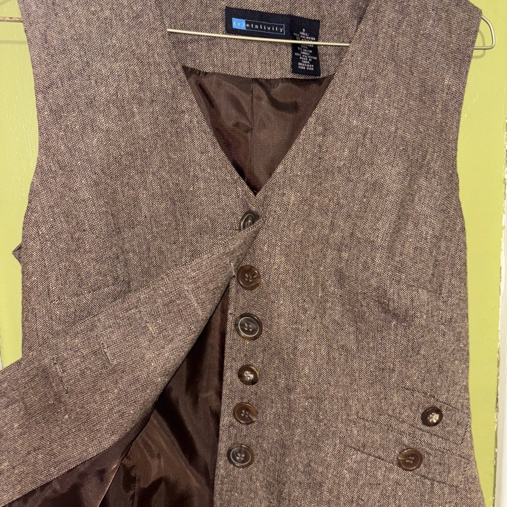 Relativity Chocolate Brown Vest
